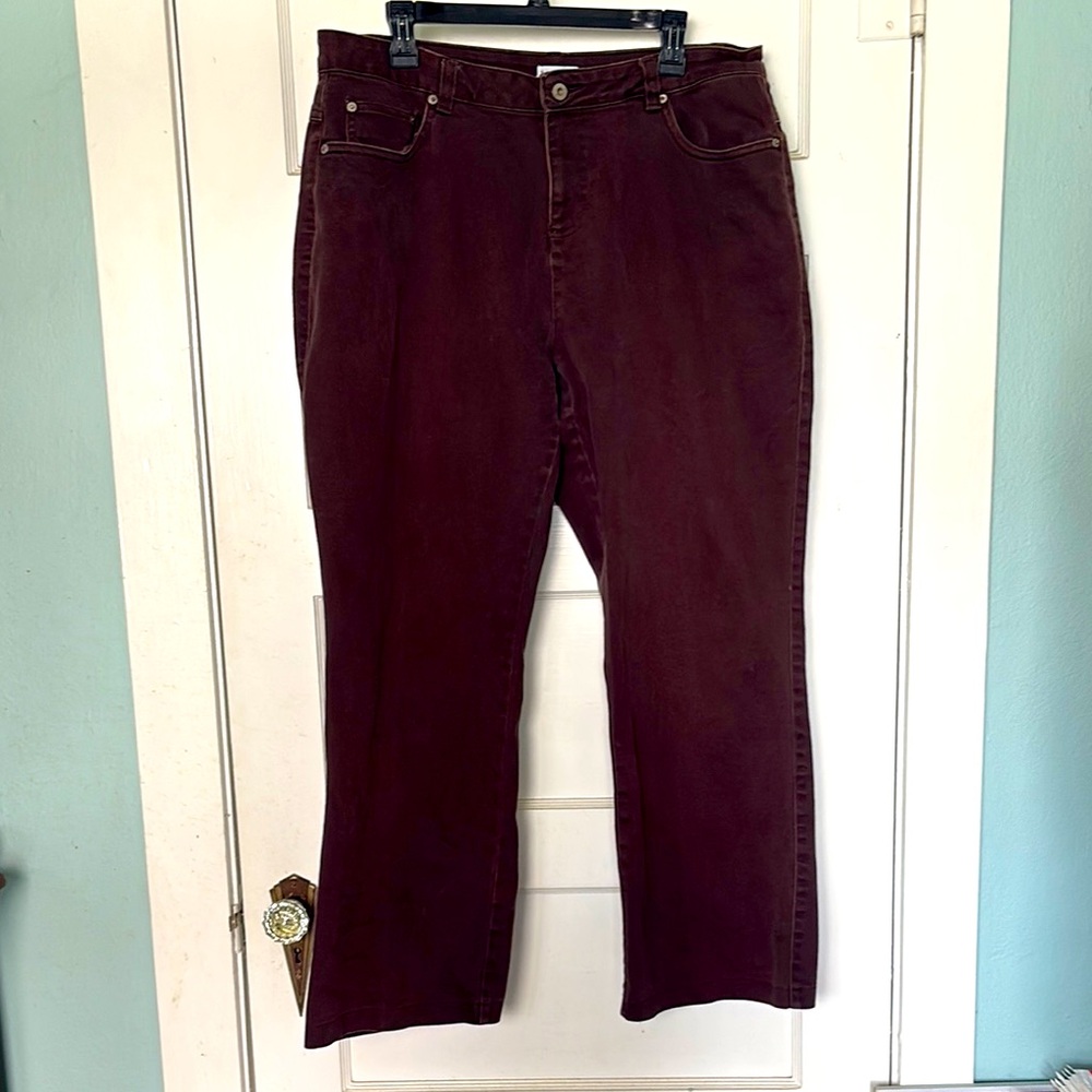 Carolina Blues Classic Brown Straight-Leg Jeans with Rich Color